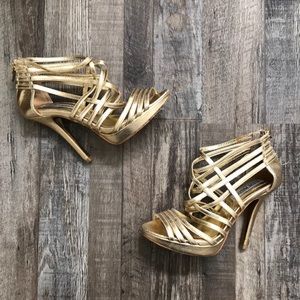 Gold Steve Madden heels